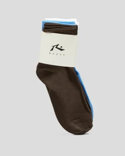 Socks*Rusty Women's Fancy Day Crew Sock Pack Multi 5