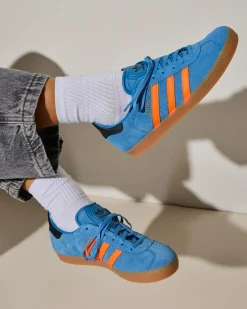 Sneakers*adidas Womens Gazelle Shoes Focus Blue/solar Orange/core Black