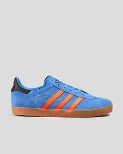 Sneakers*adidas Womens Gazelle Shoes Focus Blue/solar Orange/core Black