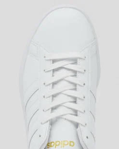 Sneakers*adidas Womens Grand Court 2.0 Shoes Ftwr White/ftwr White/gold Met