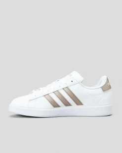 Sneakers*adidas Womens Grand Court Shoes Ftwr White/platinmet/platin Met