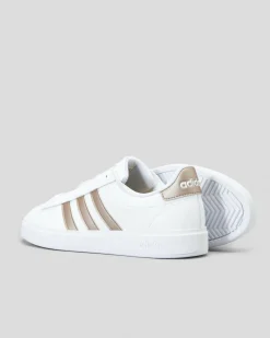 Sneakers*adidas Womens Grand Court Shoes Ftwr White/platinmet/platin Met
