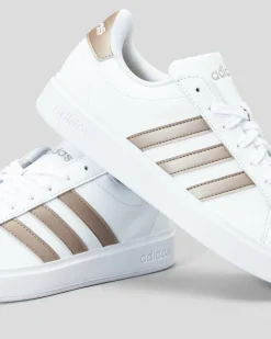 Sneakers*adidas Womens Grand Court Shoes Ftwr White/platinmet/platin Met