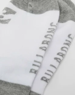 Socks*Billabong Women's Invisible Socks White/grey Marle
