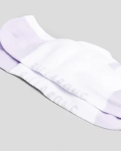 Socks*Billabong Women's Invisible Socks Lilac/white