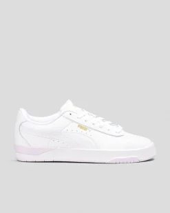 Sneakers*Puma Womens Jada Classic Shoes Puma White-puma Gold-lilac Frost