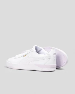 Sneakers*Puma Womens Jada Classic Shoes Puma White-puma Gold-lilac Frost