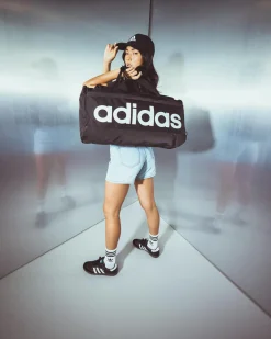 Travel Accessories|Bags*adidas Womens Linear Travel Bag Black/white
