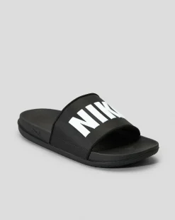 Slides*Nike Womens Offcourt Slide Sandals Black/white-black