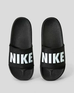Slides*Nike Womens Offcourt Slide Sandals Black/white-black