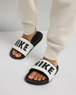Slides*Nike Womens Offcourt Slide Sandals Black/black-summit White