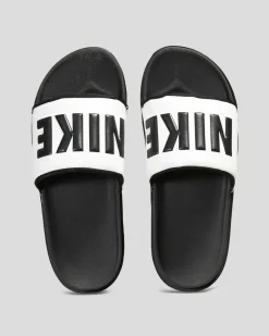 Slides*Nike Womens Offcourt Slide Sandals Black/black-summit White