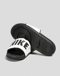 Slides*Nike Womens Offcourt Slide Sandals Black/black-summit White