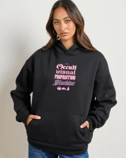 Jumpers & Hoodies*Kiss Chacey Women's Occult Oversized Hoodie Jet Black