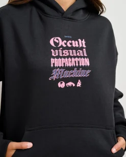 Jumpers & Hoodies*Kiss Chacey Women's Occult Oversized Hoodie Jet Black