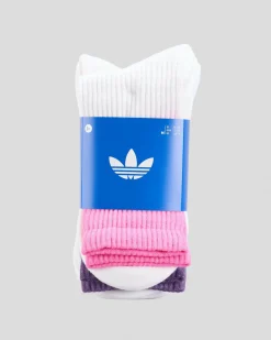 Socks*adidas Women's Ombre Crew Sock Pack White/semi Lucid/fuchsia/aurora Plum