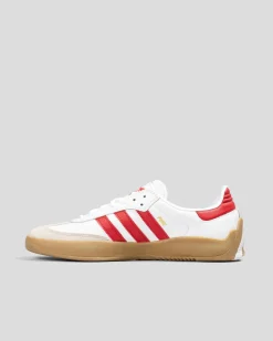 Sneakers*adidas Womens Puig Samba Shoes Ftwr White/better Scarlet/gum4