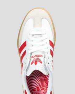 Sneakers*adidas Womens Puig Samba Shoes Ftwr White/better Scarlet/gum4
