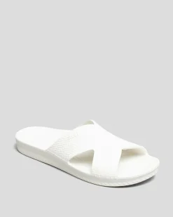 Slides*Reef Womens Water X Slide Sandals White