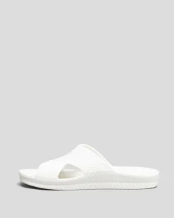 Slides*Reef Womens Water X Slide Sandals White