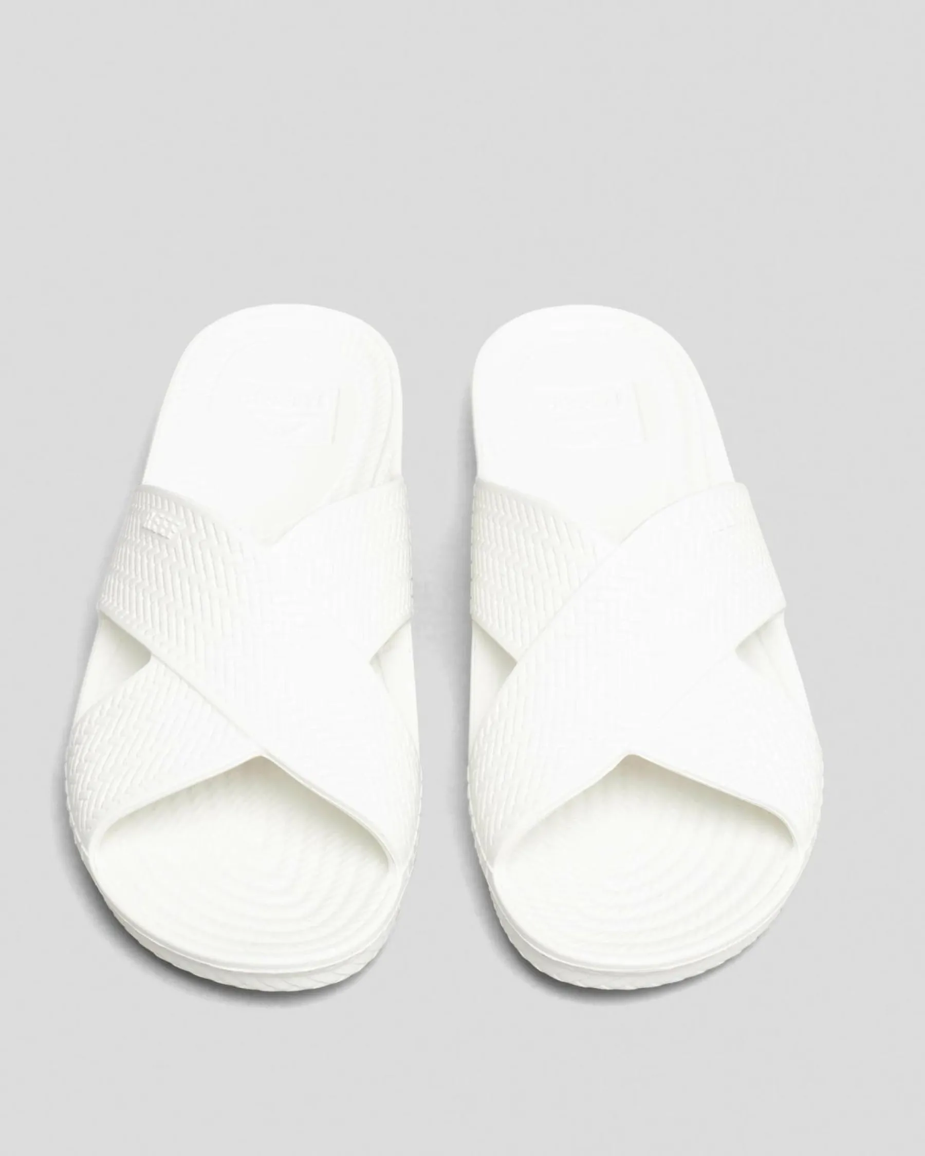 Slides*Reef Womens Water X Slide Sandals White