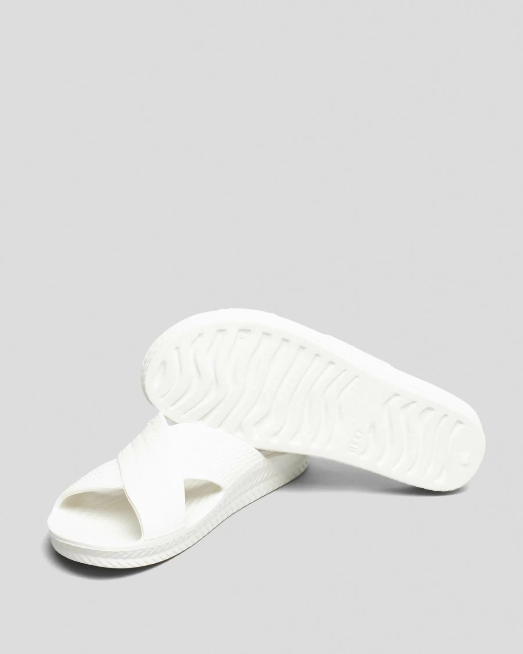 Slides*Reef Womens Water X Slide Sandals White