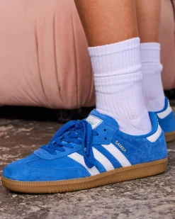 Sneakers*adidas Womens Samba ADV Shoes Blue/white/gum