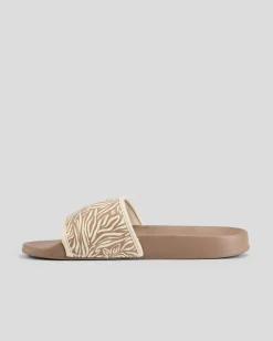 Slides*Roxy Women's Slippy IV Slide Sandals Animal