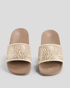 Slides*Roxy Women's Slippy IV Slide Sandals Animal