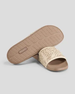 Slides*Roxy Women's Slippy IV Slide Sandals Animal