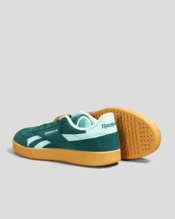 Sneakers*Reebok Womens Smash Edge Shoes Collegiate Green/glitch Aqua/gum