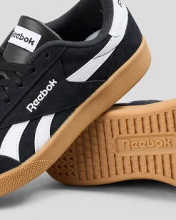 Sneakers*Reebok Womens Smash Edge Shoes Black/white/gum