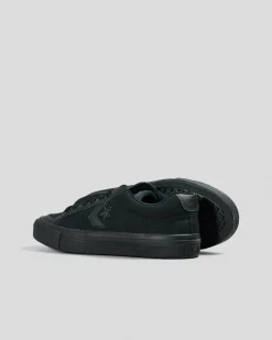 Sneakers*Converse Womens Sport Casual Shoes Black/black/black Canvas
