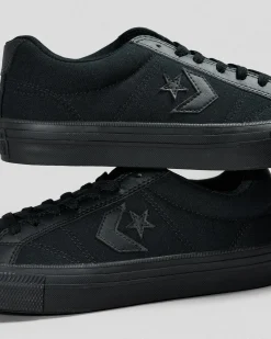 Sneakers*Converse Womens Sport Casual Shoes Black/black/black Canvas