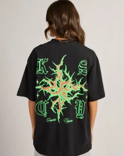 Tops*Kiss Chacey Women's Thorn Street T-Shirt Jet Black