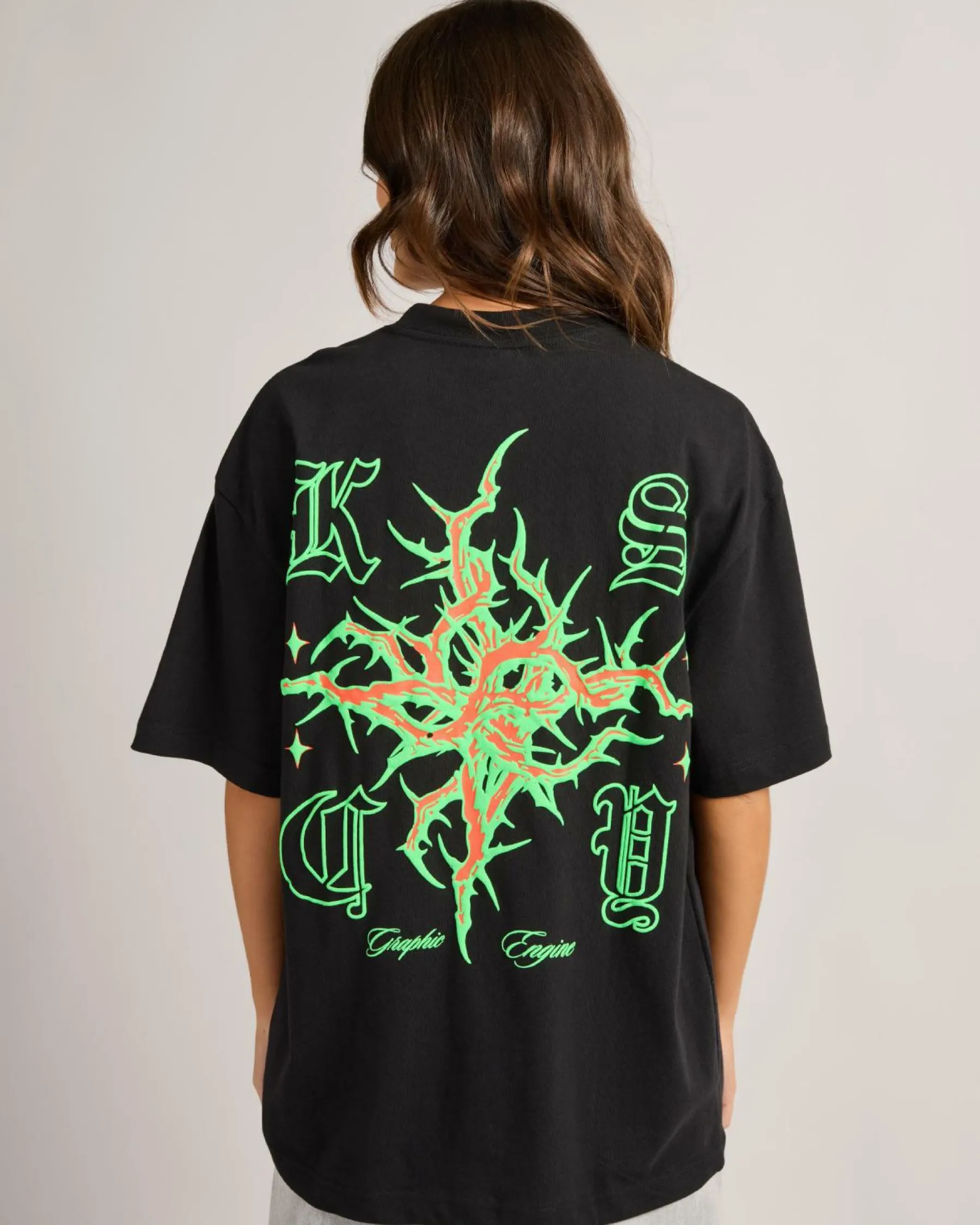 Tops*Kiss Chacey Women's Thorn Street T-Shirt Jet Black