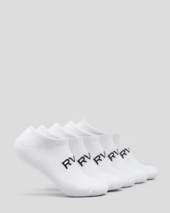 Socks*RVCA Women's Transfer Ankle Sock Pack White