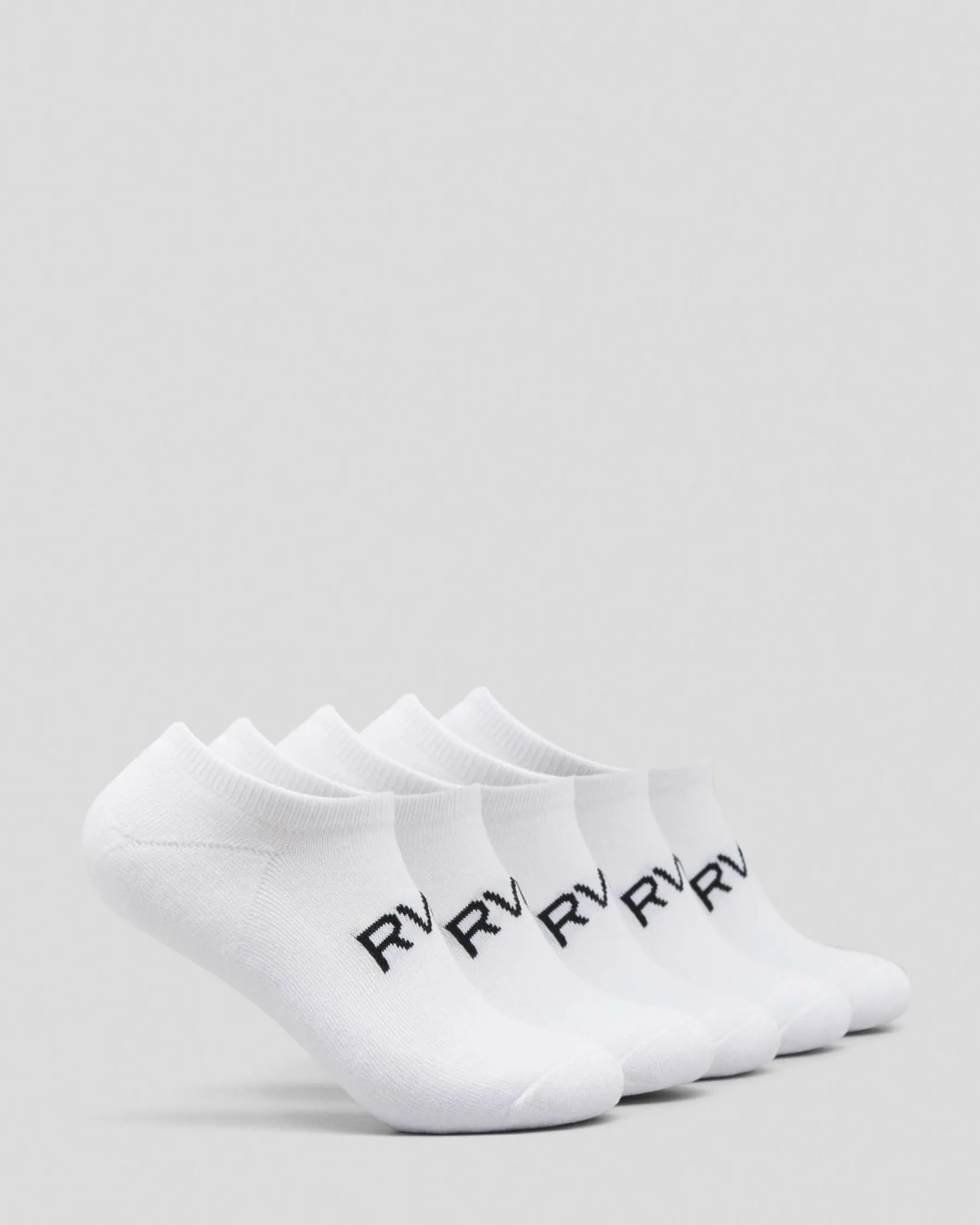 Socks*RVCA Women's Transfer Ankle Sock Pack White