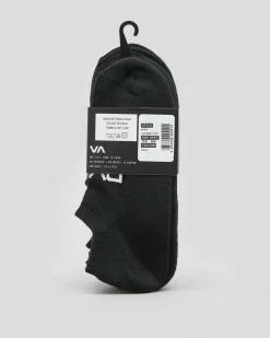 Socks*RVCA Women's Transfer Ankle Sock Pack Black