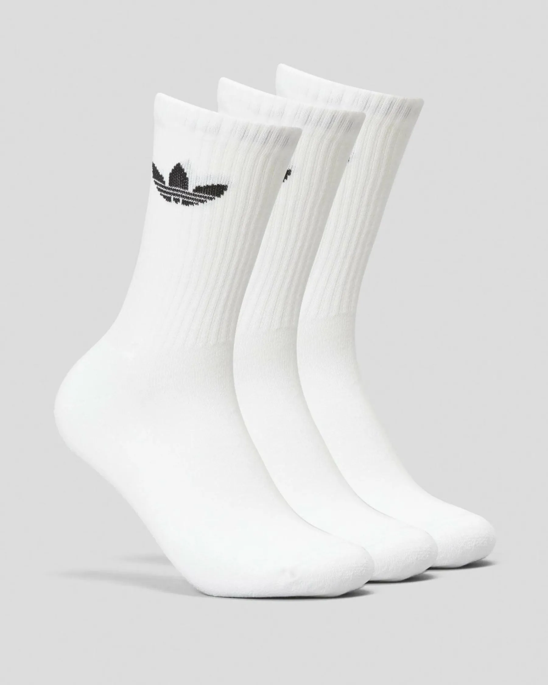 Socks*adidas Women's Trefoil Crew Sock Pack White