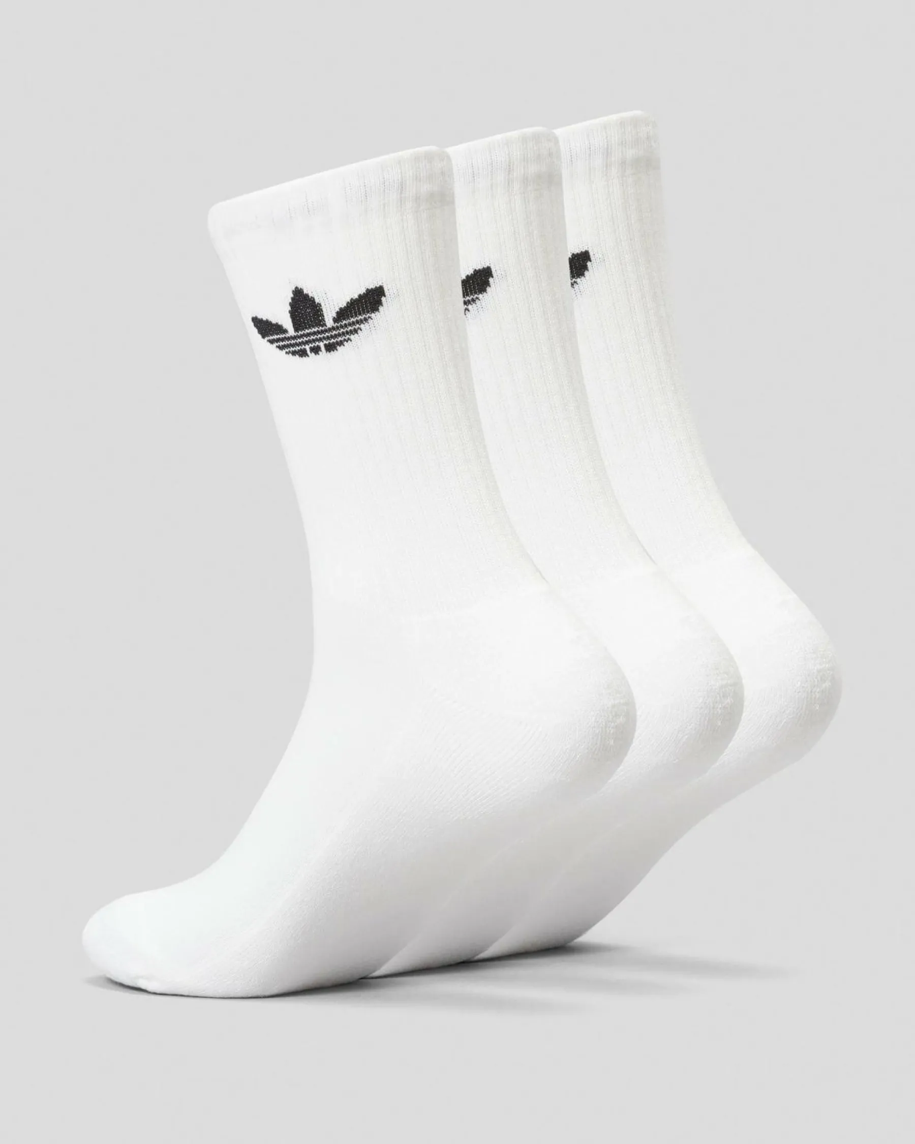 Socks*adidas Women's Trefoil Crew Sock Pack White