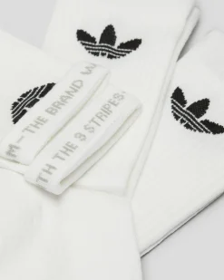 Socks*adidas Women's Trefoil Crew Sock Pack White