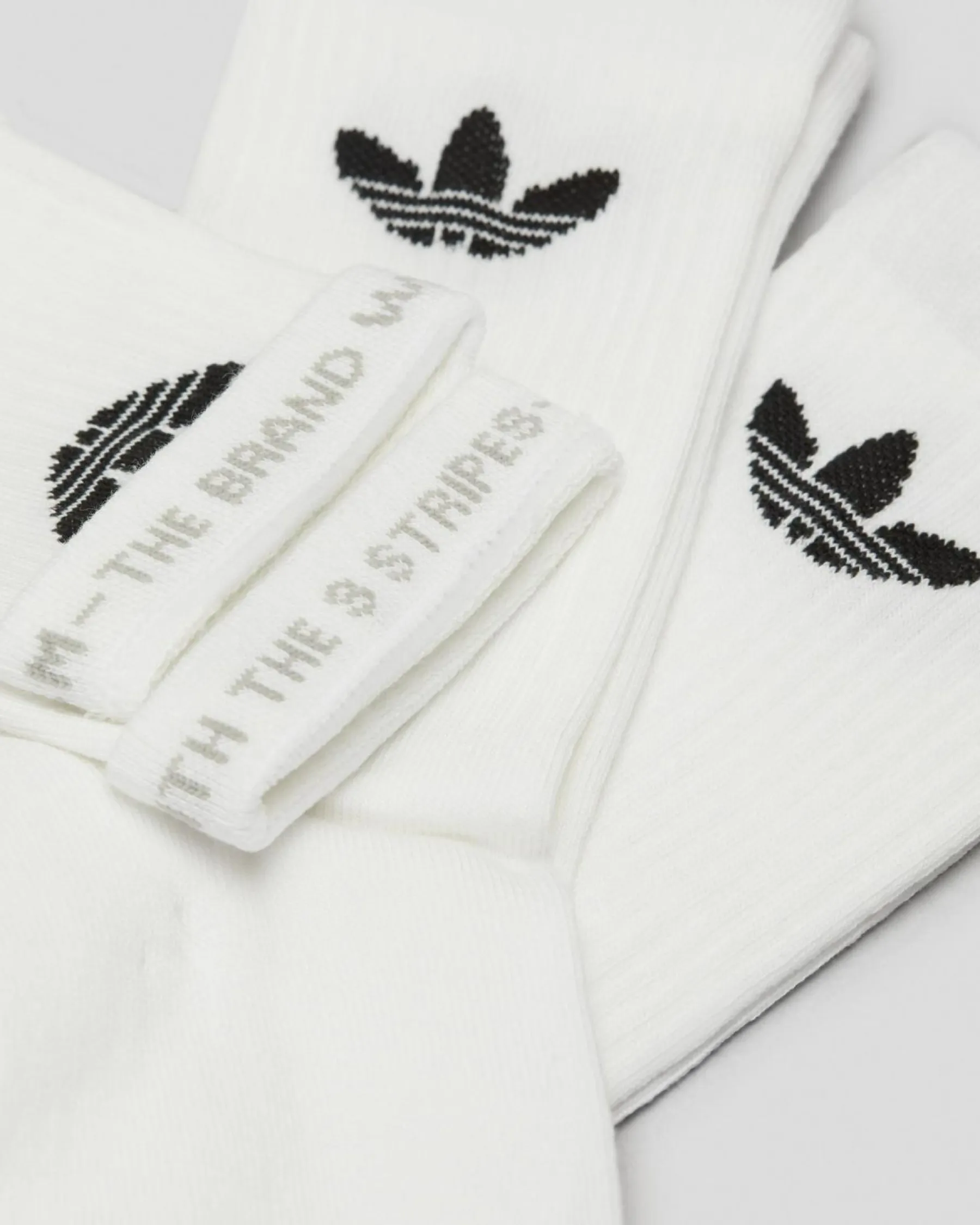 Socks*adidas Women's Trefoil Crew Sock Pack White