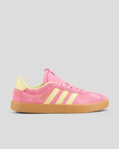 Sneakers*adidas Womens Vl Court 3.0 Shoes Pink Fusion/powder Yellow/gold Met