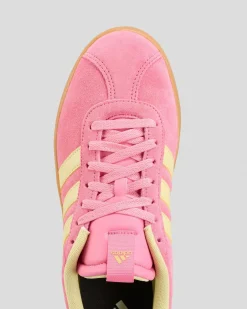 Sneakers*adidas Womens Vl Court 3.0 Shoes Pink Fusion/powder Yellow/gold Met