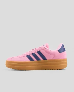 Sneakers*adidas Womens VL Court Bold Shoes Bliss Pink/dark Blue/gold Met