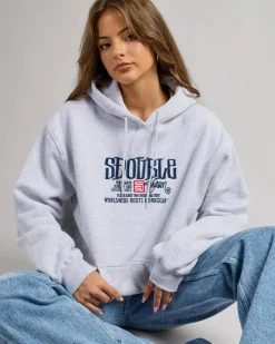 Jumpers & Hoodies*S-Double Women's Workgear Hoodie Grey Heather