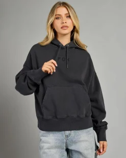 Wordmark Fleece Pullover Hoodie Women Jumpers & Hoodies
