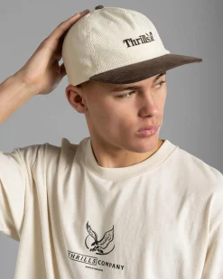 Headwear*Thrills Workwear 5 Panel Cap Heritage White / Java