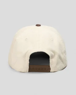 Headwear*Thrills Workwear 5 Panel Cap Heritage White / Java